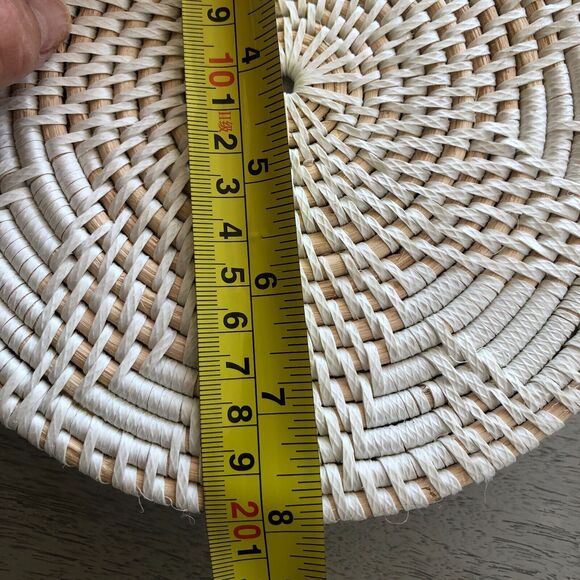 Yik Fung Round Rattan Cross‎ Body Beachy Boho Shoulder Handbag - Picture 9 of 11